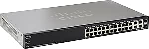 Switch Manageable Cisco SF300-24 – 24 Ports 10/100 + Liaisons Montantes Gigabit (Occasion)