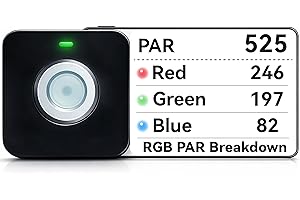 VBR-100 PAR Meter 6000umol/(㎡s),Red and Blue Light Seperate PAR,DLI Calculator,PPFD Distribution Record