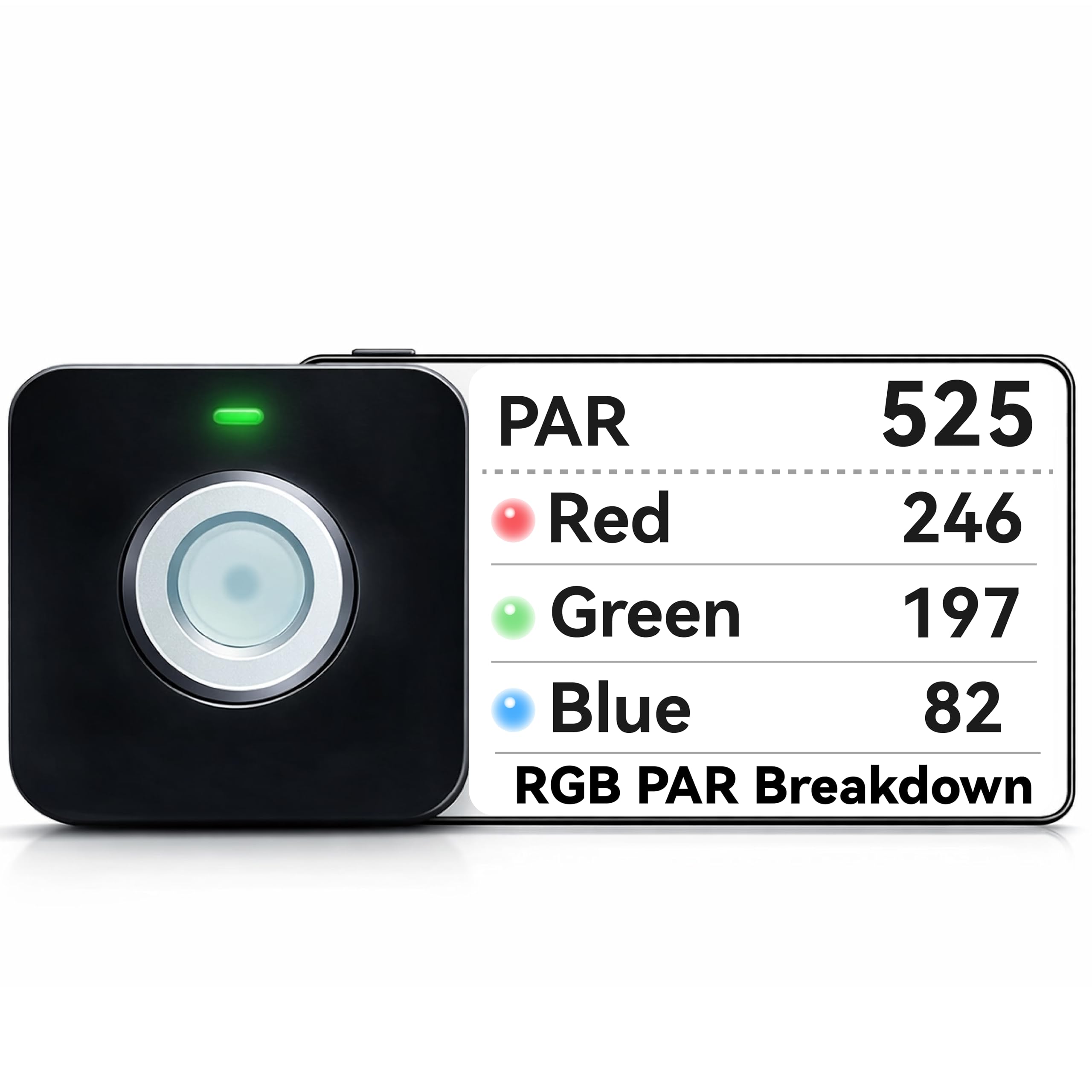 VBR-100 PAR Meter 6000umol/(㎡s),Red and Blue Light Seperate PAR,DLI Calculator,PPFD Distribution Record