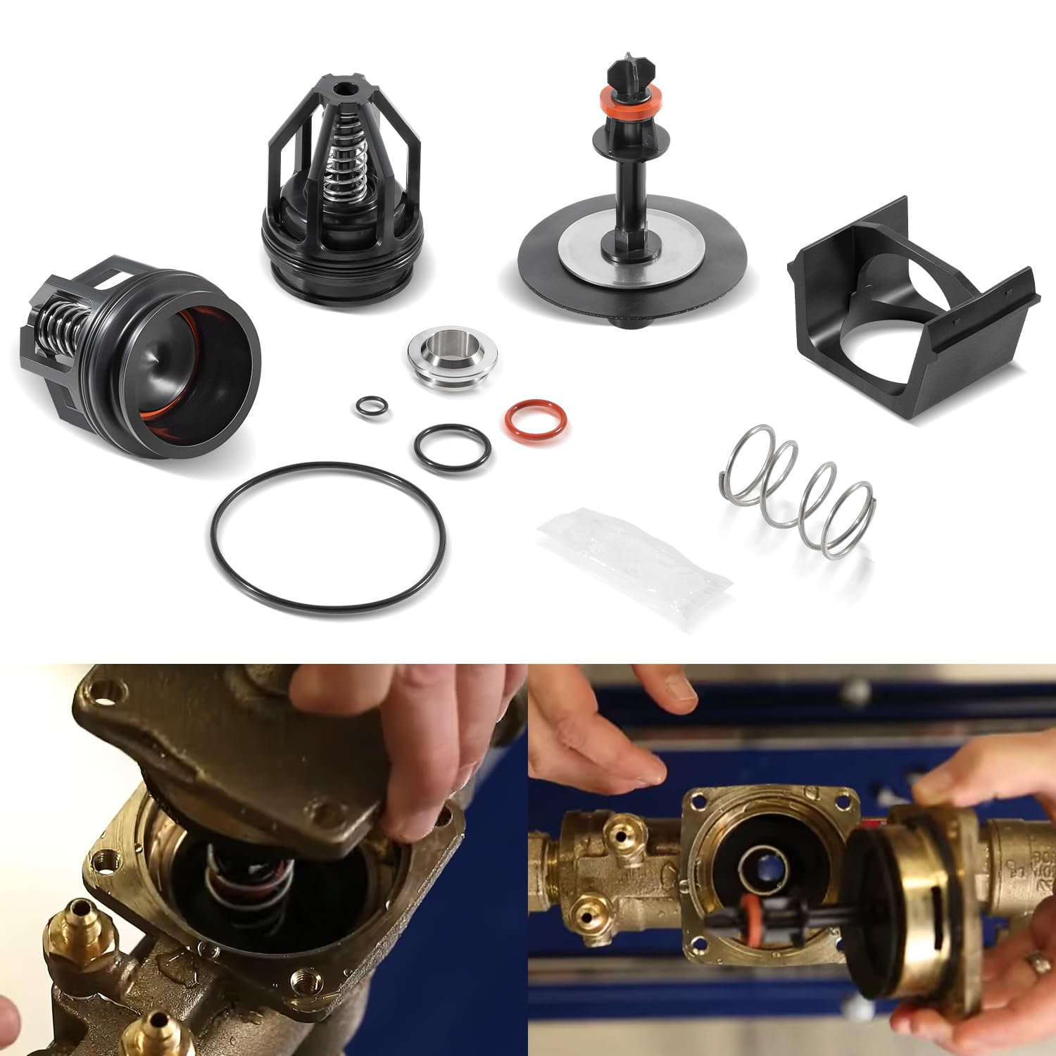 Photo 1 of 0887794 009M2 1-1/4" - 1-1/2" Reduced Pressure Zone Total Repair Kit, for Series 009M2/LF & 4000BM2, Retainer 0887794 887794 RK 009M2-T