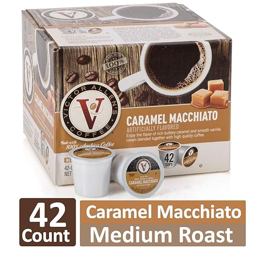 Victor Allen's Coffee Caramel Macchiato, Flavored Medium