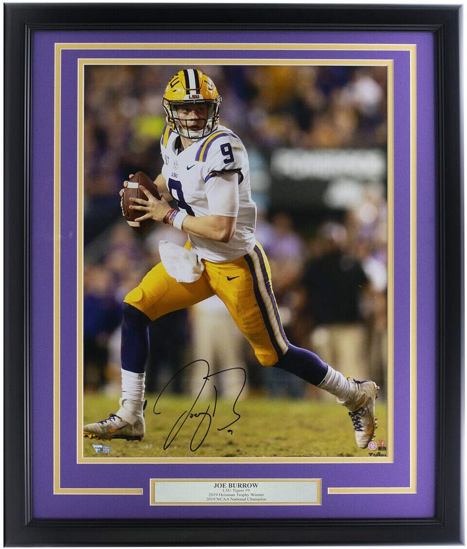 lsu autographed football