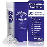 RAW Potassium Fertilizer - Water Soluble High Potassium for Plants, 2 oz | Fertilizer for Garden Use and Vegetable Cultivation - Bloom &amp; Fruiting Plant, Hydroponic and Greenhouse Production