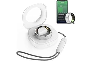 Aichiken Smart Ring Health Tracker, Sleep&Exercise Monitor Heart Rate,Blood Oxygen,Fitness Trackers for Man&Women -Long Lasting Batteries,Waterproof Sleep Tracking Wearable (Silver, 8)