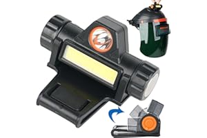 Welding Helmet Light Dual Lighting Rotatable Welding Light with Clamp Lightweight Waterproof & Magnetic USB Strong Light Head