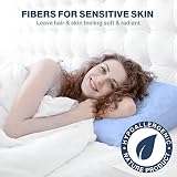 DN Pillow Cases 2 Pack Sky Blue 50x75cm Microfibre Envelope Closure view 6