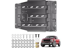SEJAEDE Transmission Skid Plate, Heavy-Duty Manganese Steel Splash Undercarriage Protection Shield, Compatible with 2015-2022 Ford F150-Not Compatible with Powerboost