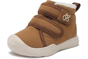 LeIsfIt Toddler Boots Girls Boys Warm Winter Boots Cozy Plush Lining Winter Shoes Indoor Outdoor Faux Fur Booties