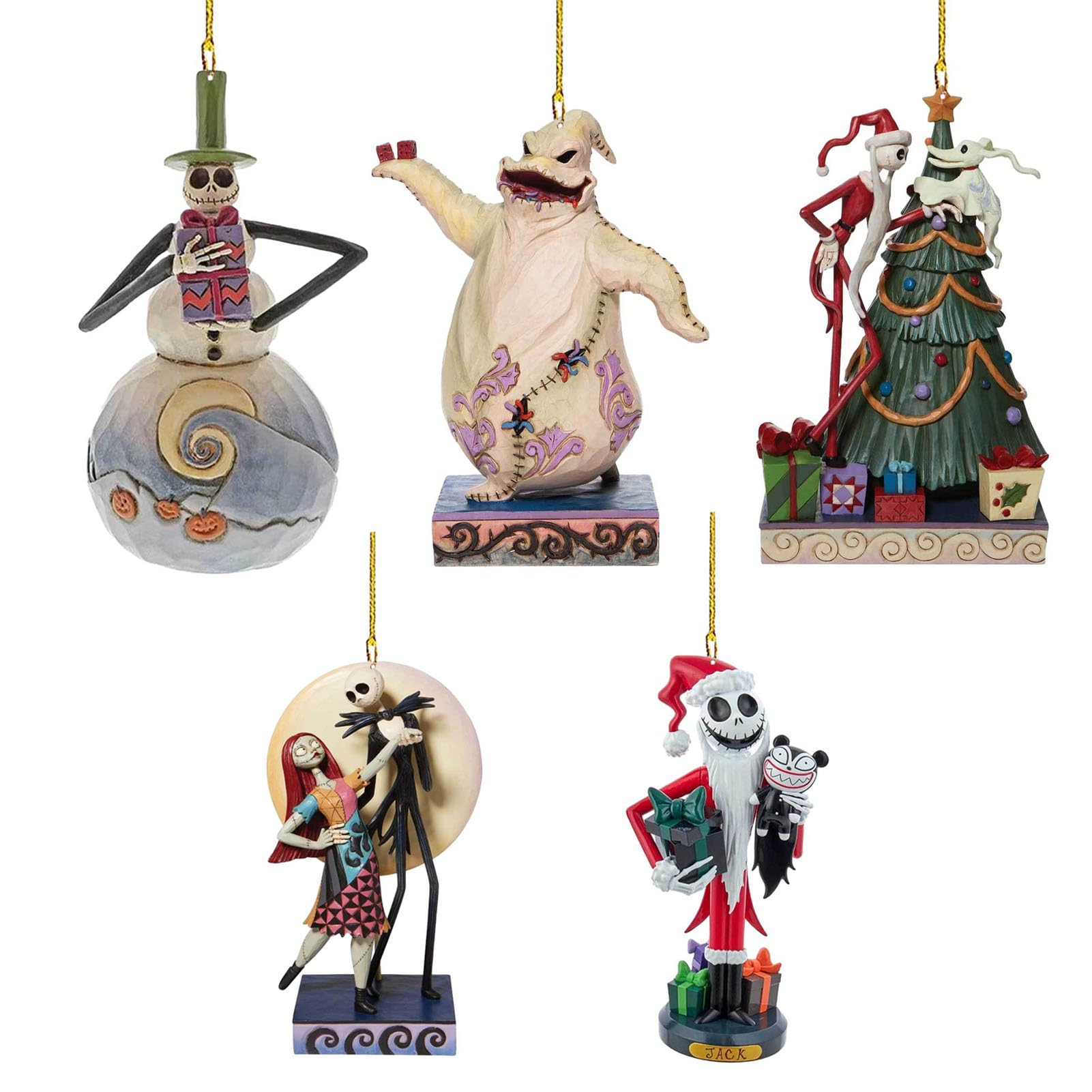 Christmas Ornament Decorations, 5PCS Stocking Cap Funny Santa Ornament Decorative Xmas Decor Ornaments