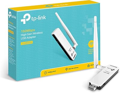 TP-Link TL-WN722N 150Mbps High Gain Wireless USB Adapter v2.0 White