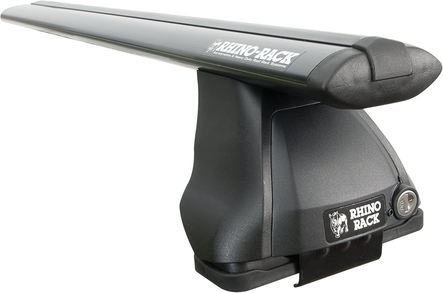 Rhino Rack 2500 Series Aero 2Bar and Leg Roof Rack Set, Black, 1060mm