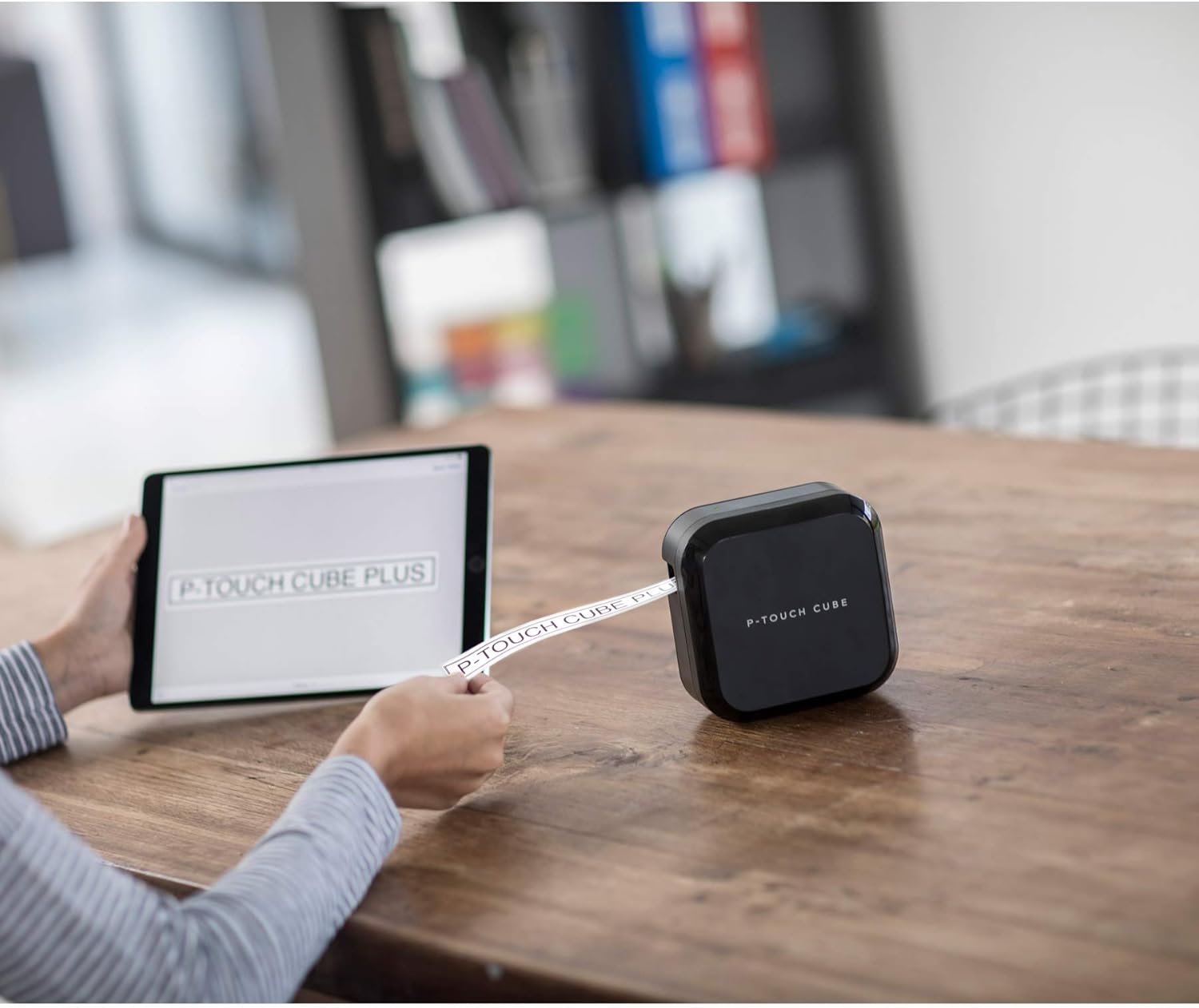 Brother P-Touch Cube Plus PT-P710BT Versatile Label Maker with Bluetooth Wireless Technology : Office Products
