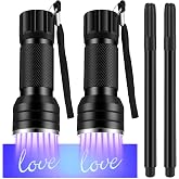 Tegeme 4 Invisible Ink Pen Set 2 Invisible Ink Marker 2 Flashlight | Disappearing Ink Markers, for Secret Notes Spy Games Treasure Hunts Escape Room, Christmas Halloween Holiday Favors Gifts