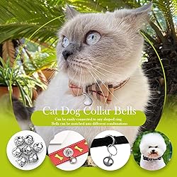 SKYPIA 12 Pack Pet Bells for Dog Cat Collar Charm