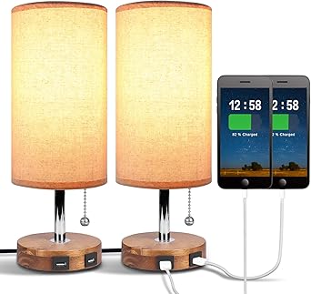 bedside lamps with charging ports