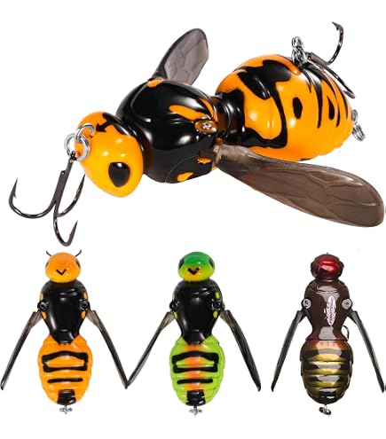 Amazon.com : Rebel Lures Bumble Bug Topwater / Crankbait Fishing Lure, 1  1/2 Inch, 7/64 Ounce, Bumble Bee : Fishing Topwater Lures And Crankbaits :  Sports & Outdoors