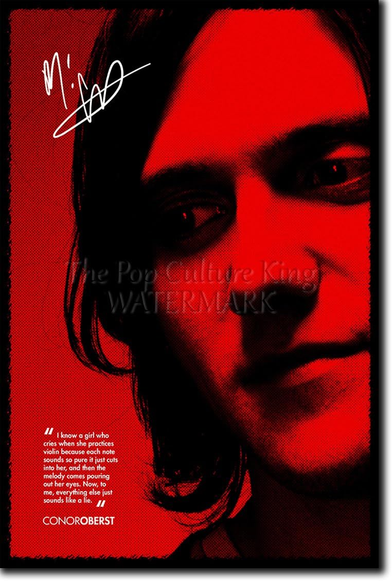 Bright Eyes Conor Oberst Kunstdruck Mit Signierter Autogramm Nachbildung Hochglanz Poster Grosse 12 X 8 Inches 30x20cm Amazon De Kuche Haushalt