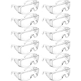 Queekay Safety Glasses over Eyeglasses Anti Dust Impact Scratch Safety Goggles for Men Women Nurses Workers Architect Lab