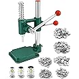QWORK Button Maker Kit with 3 Sizes Die Sets and 300 Buttons, 11/16", 1", 1-3/16" (18, 25, 30mm) Diameter Hand Fabric DIY Button Making Punch Cloth Button Cover Making Machine Tool