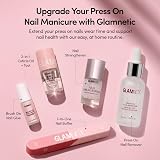 Glamnetic Goal Getter Press On Nails Medium Almond Neutral Gold Reverse French view 9