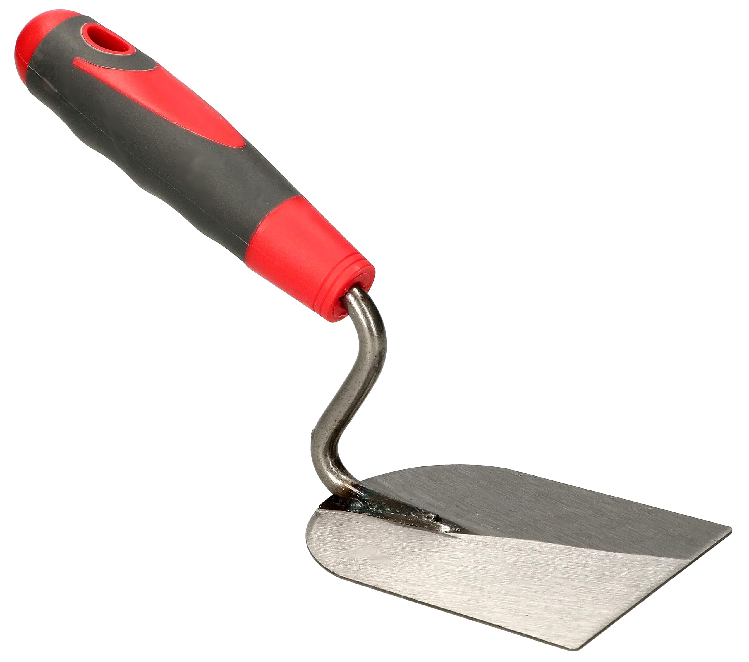 KOTARBAU® Stainless Steel Trowel Polished 80 mm with Rubber Handle for Processing Spatula Masonry Trowel