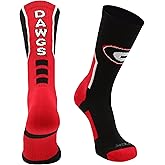 TCK NCAA Perimeter Crew Sock, Athletic Performance Team Sports Socks for Men and Women, Moisture Wicking, Officially Licensed