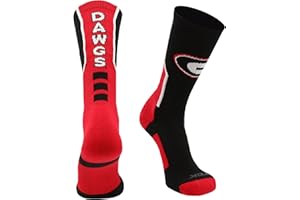TCK UGA University of Georgia Bulldogs Socks for Men and Women Perimeter Crew Length Gift Accessories
