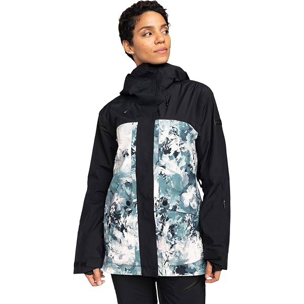Amazon.com: Roxy GORE-TEX® Glade Printed Snow Jacket True Black