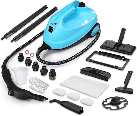 Amazon Com Mlmlant Multipurpose Steam Cleaner With 21 Piece Accessories Steam Mops 4 5 Bar Cleaning Steamer For Floors Car Upholstery Bug Windows Carpet Garment Wall Kitchen Floors Home Use