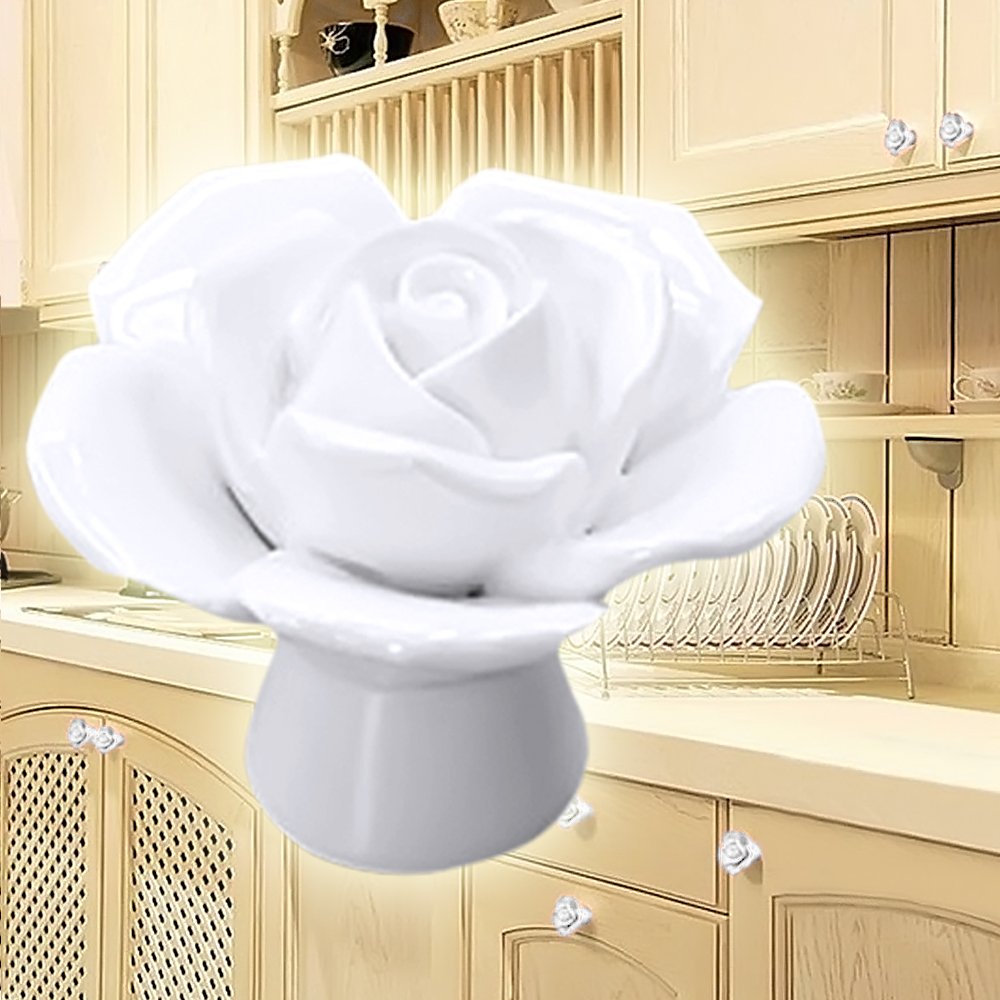 Decoración del hogar Gosear Euro Estilo Vintage Rosa Floral Forma 41mm