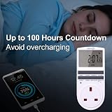 Awootsv Digital Timer Socket with 18 On/Off Programs and Countdown UK Plug view 6