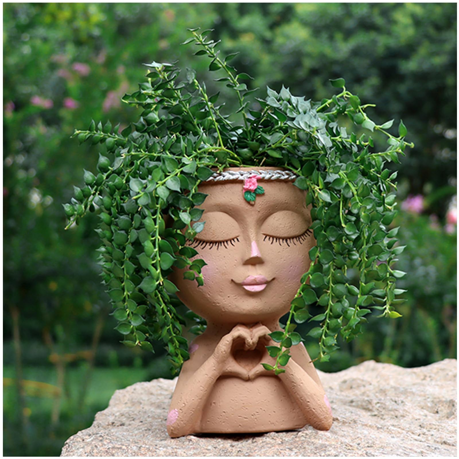 Meltset Face Planters Pots Head Unique Face Flower Pot Head Planter For meltset-face-planters-pots-head-unique-face-flower-pot-head-planter-for