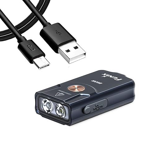 Fenix E03R Keychain Flashlight, Rechargeable 260 Lumen for EDC