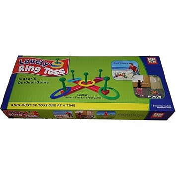 NILSEA, MMT Lovely Ring Toss- Indoor & Outdoor Game (Colors May Vary) | Fun for The Whole Family & Friends to Play