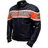 Men Biker Victoria Lane Jacket – Black Motorcycle Style HD Leather Jacket