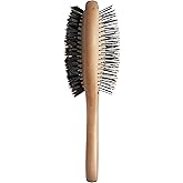 Diane 2-in-1 Premium Double Sided Hair Brush, Detangling and Smoothing Hair Brush with Flexible Pins and Nylon-Reinforced Boar Bristles for Wet or Dry Hair, Ideal for Fine to Medium Hair Types