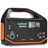 Portable Power Station 600W 293Wh Camping Lithium