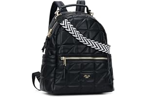 Chinllo Backpack Purse for Women Class Vegan Leather Fashion School Daypack Multipurpose Design