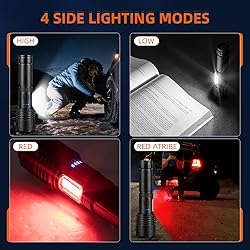 Rechargeable LED Flashlights High Lumens: 900,000