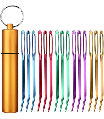 Amazon.com: Zuoyou 6 Sets Mini Crochet Hook Keychain with 40pcs