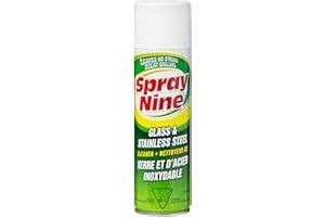 Spray Nine Glass & Stainless Steel Cleaner, 600g Aerosol