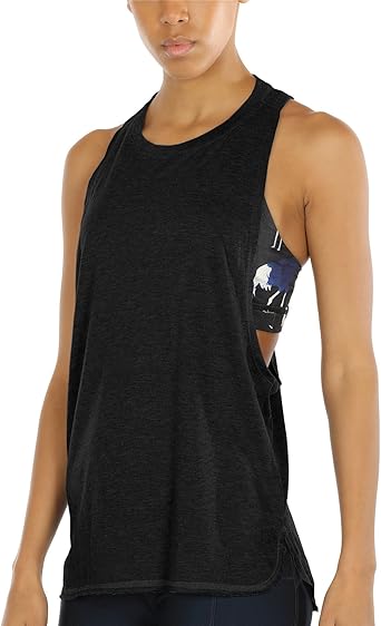 icyzone Sueltas y Ocio Camiseta sin Mangas Camiseta de Fitness ...