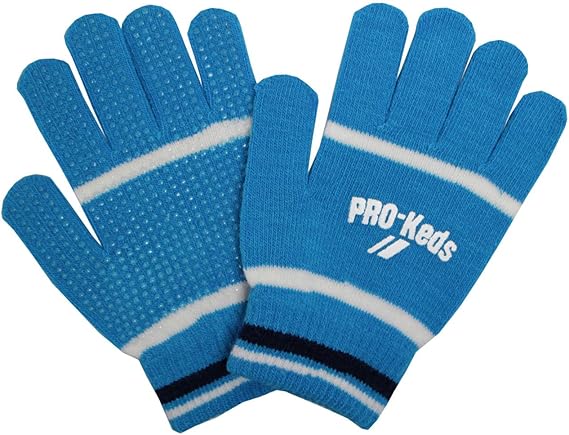 Amazon Co Jp Pro Keds プロケッズ ニット手袋 ジュニア 男の子 子供用 ニットグローブ 子供手袋 ブルー ジュニアs 服 ファッション小物