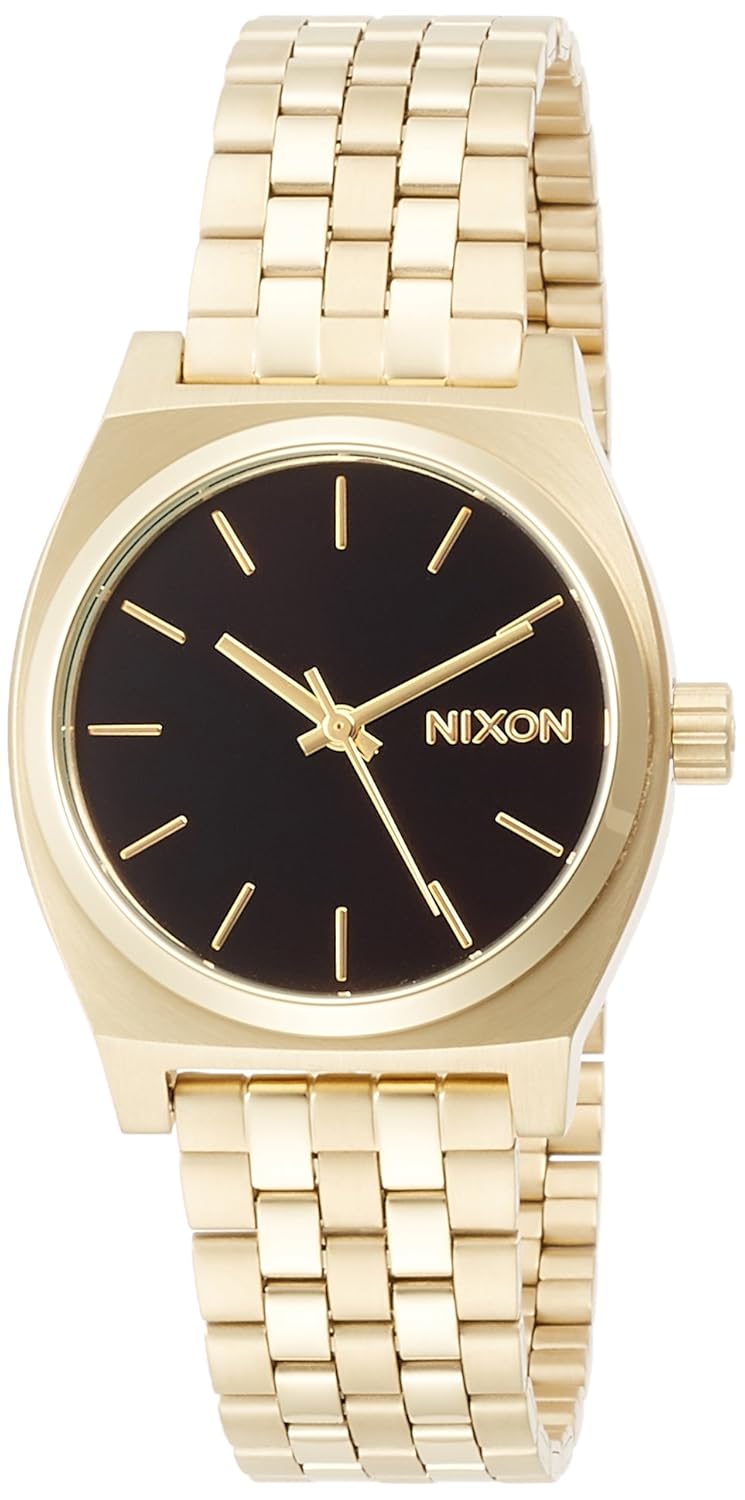 最安値 Nixon ニクソン 時計 Midium Time Teller ミディアムタイムテラー A1130 2810 Bjdzv2810lightgoldblack F Www Gcc Ccpf Com