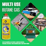 BARGAINS-GALORE 8 Butane Gas Bottles Canister Camping Heater Cooker BBQ view 5