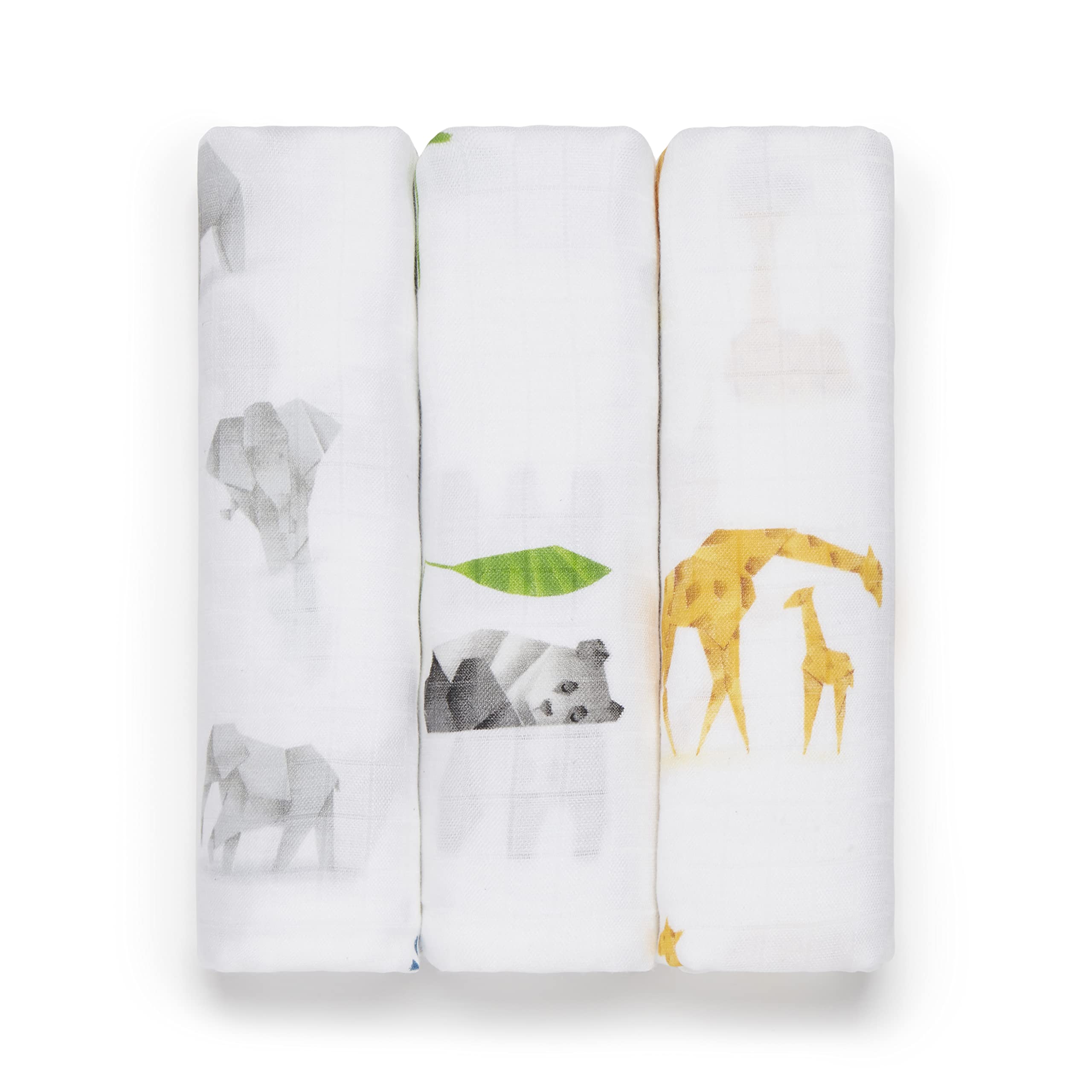 Panda Bamboo Baby Muslins (Swaddles, Origami)