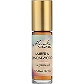 Kuumba Made Amber &amp; Sandalwood Fragrance Oil, 0.125 FZ
