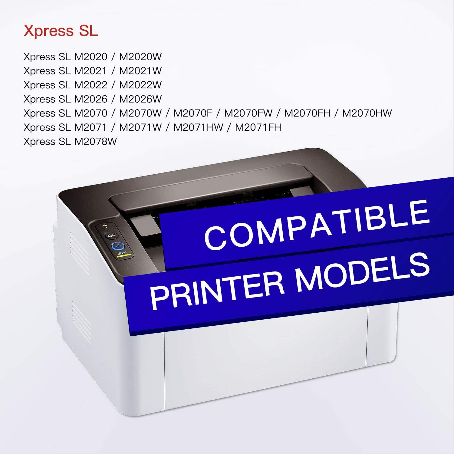 GPC Image D111L D111S Compatible Toner Cartridges Replacement for Samsung MLT-D111S MLTD111S for Xpress M2026 M2026W M2020 M2020W M2022 M2022W M2021 M2021W M2078W M2070 M2070W M2070FW (Black - Image 3