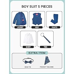 Marvelous World Boys Suits Royal Blue Slim Fit Size