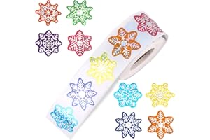 500pcs Christmas Stickers, Cute Sticker Roll Round Seal Tag Labels for Envelope Gift Greeting Card Classroom Reward Kid Birth